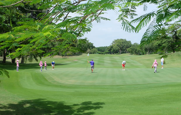 view to green, springfield country club, hua hin, thailand